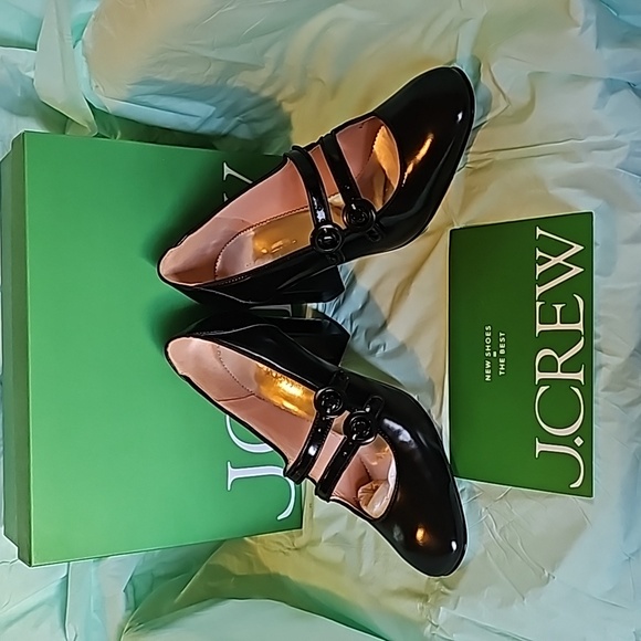 J. Crew spazzolato leather Mary Jane double strap Maisie pump - Picture 7 of 11